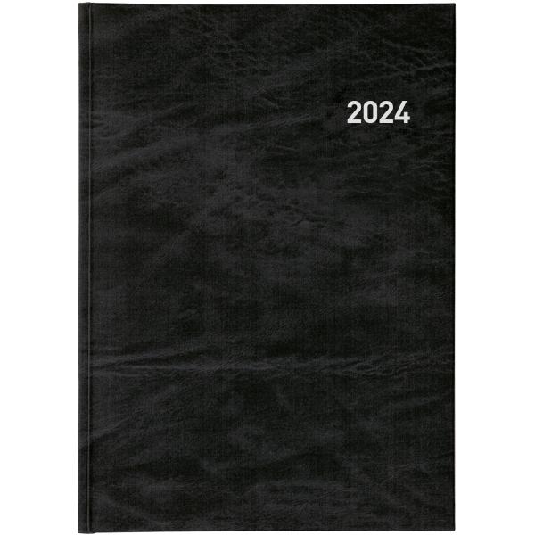 BIELLA Geschäftsagenda Registra 72024 09507020024U schwarz, 1W/2S, 17,2x24cm