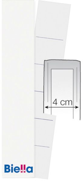 BIELLA Rückenschild Ordner 27x145mm 19016400U weiss 25 Stück