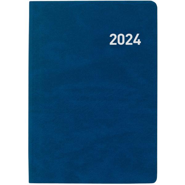 BIELLA Taschenagenda Tell 2024 23201050024U blau, 2T/S, 8,5x12,5cm