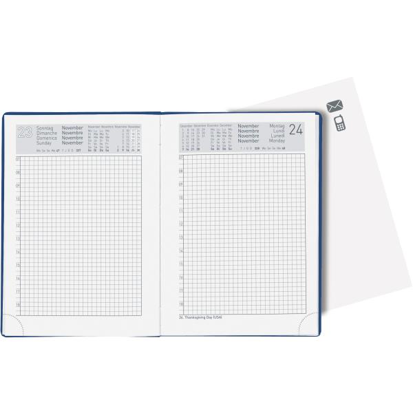 BIELLA Taschenagenda Technikus 2024 25101050024U blau, 1T/S, 10,1x14,2cm