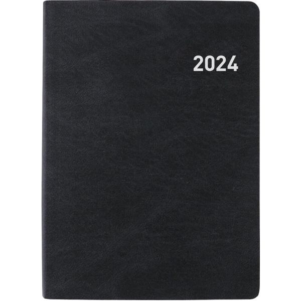 BIELLA Taschenagenda Memento 2024 25401020024U schwarz, 3½T/S, 10,1x14,2cm