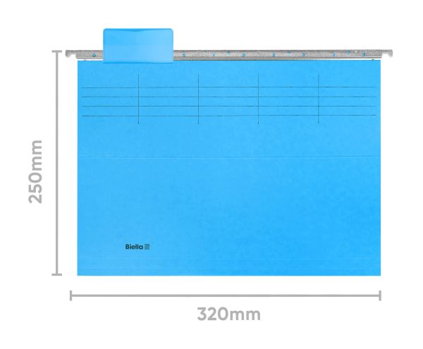 BIELLA Hängemappe 27125505U blau 25 Stück