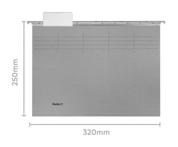 BIELLA Hängemappe 27125525U grau 25 Stück