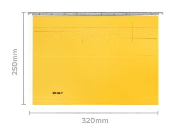 BIELLA Hängemappe o./Zubehör 27142520U gelb 32x25cm