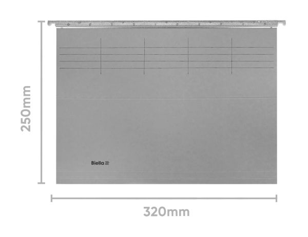 BIELLA Hängemappe o./Zubehör 27142525U grau 32x25cm