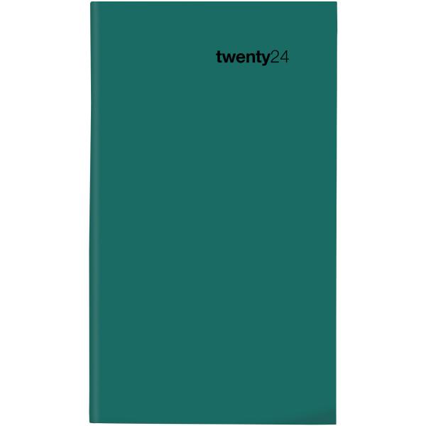 BIELLA Taschenagenda Colorful 2024 30760090024U petrol, 3½T/S, 8,7x15,3cm