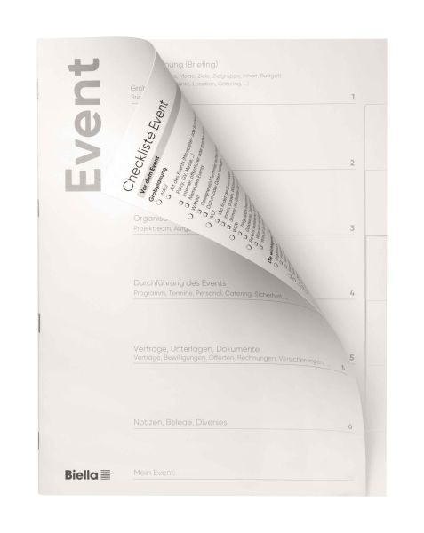 BIELLA Eventmappe Expert A4 331030690U weiss, 240g, 6-teilig