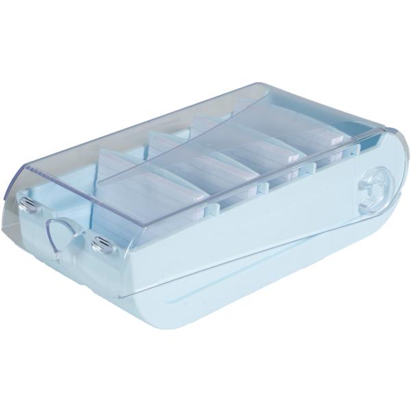 BIELLA Karteikartenbox Bunny Box A8 5336223D pastellblau/tr. 195x100x63mm