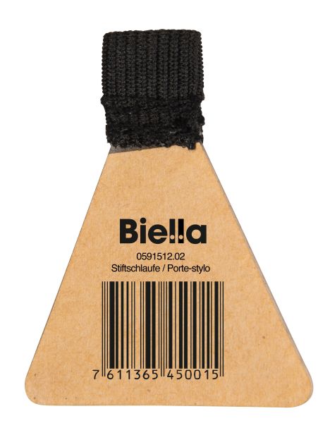 BIELLA Stiftschlaufe 15x12mm 59151202U schwarz selbstklebend