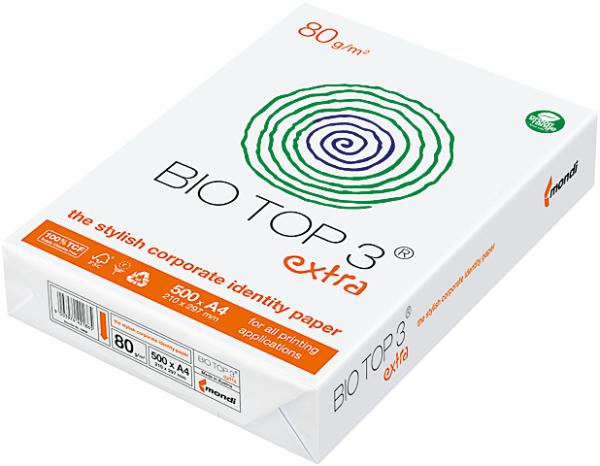 Bio top 3 kopierpapier a3 88008659 80g, weiss 500 blatt - Bio-top-3-88008659-9003974421902
