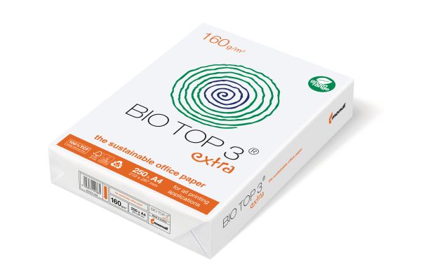 BIO TOP Kopierpapier Biotop A4 88008663 160g, Off-White 250 Blatt