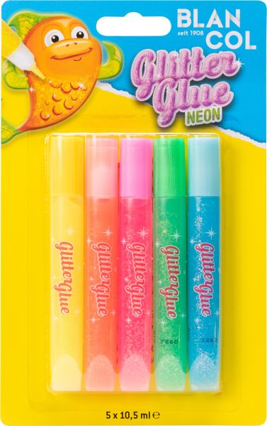 BLANCOL Glitter Glue Pen NEON 32402 5x10,5ml