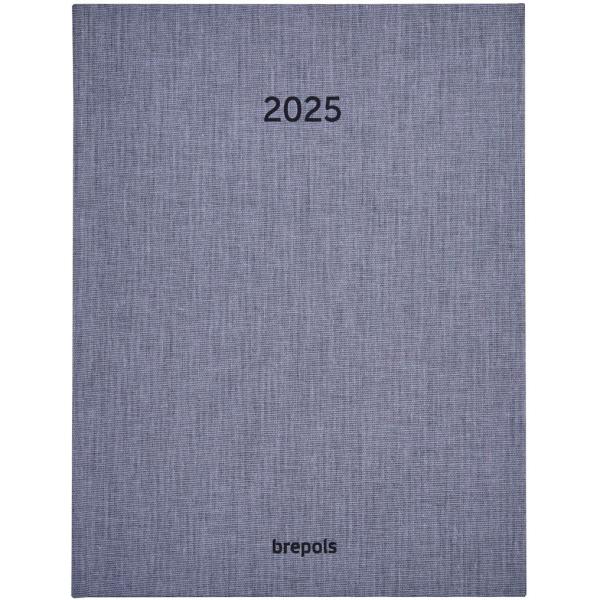 BREPOLS Agenda Weekly Dubletta 2025 17554550260 1W/1S grau ML 12x22cm