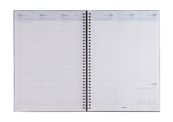 BREPOLS Agenda Omega 30 Kazar 2024 26.3.0012 schwarz, 1W/2S, 21x29cm