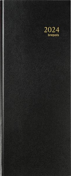 BREPOLS Agenda Saturnus 111 Lima 2024 26.3.0044 schwarz, 1T/S, 13.5x33cm