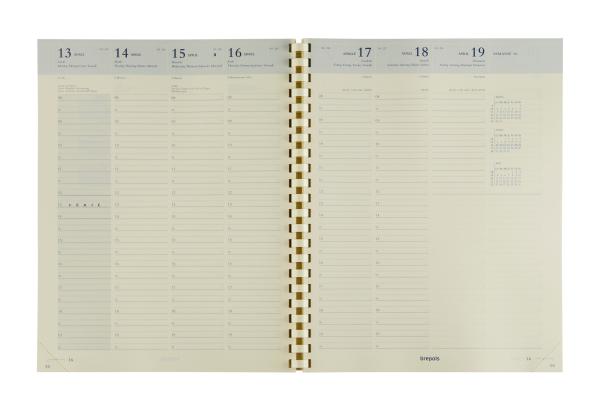 BREPOLS Agenda Omega 27 Ersatz 2024 26.3.0097 weiss, 1W/2S, 21x27cm