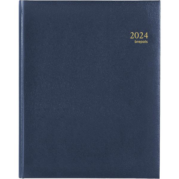 BREPOLS Agenda Concorde Lima Ku. 2024 26.3.0100 blau, 1W/2S, 21x27cm