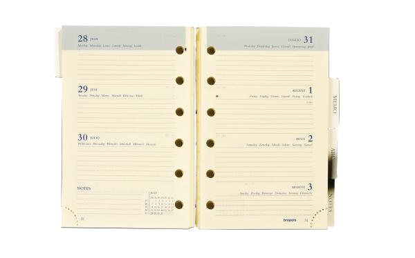 BREPOLS Agenda Brefax 27 open-ring2024 26.3.0111 1W/2S, 8x12x5cm