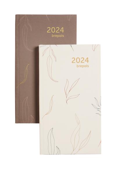 BREPOLS Agenda Interp. Tro. Flower2024 26.3.1336 ass., 1W/2S, 9x16cm