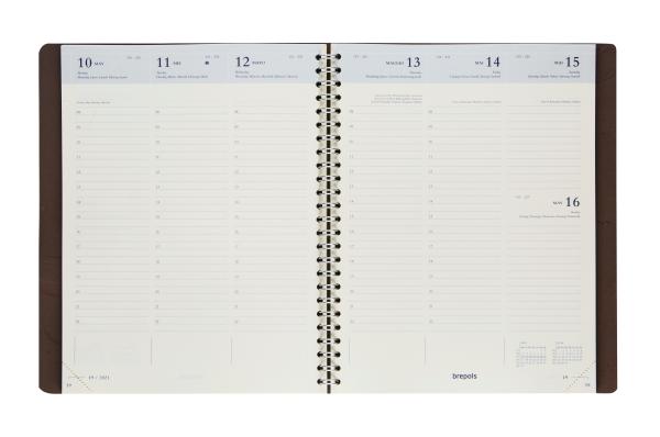 BREPOLS Agenda Timing Calvi 2024 26.3.1398 orange, 1W/2S, 17.1x22cm