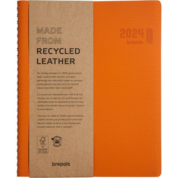 BREPOLS Agenda Timing Calvi 2024 26.3.1398 orange, 1W/2S, 17.1x22cm