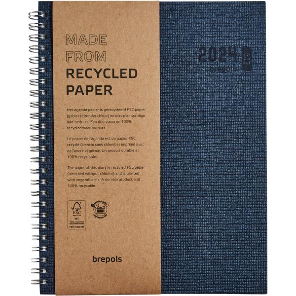 BREPOLS Agenda Ecotiming Kazar 2024 26.3.1464 1W/2S, blau 17.1x22cm