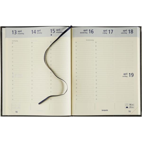 BREPOLS Agenda Ecorama Kazar 2024 26.3.1465 1W/2S, blau 9 x 16cm