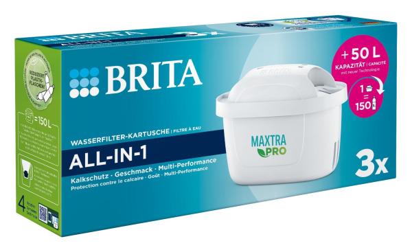 BRITA Kartuschen Maxtra+ 1053129 MAXTRA PRO All-In-1 3 Stück