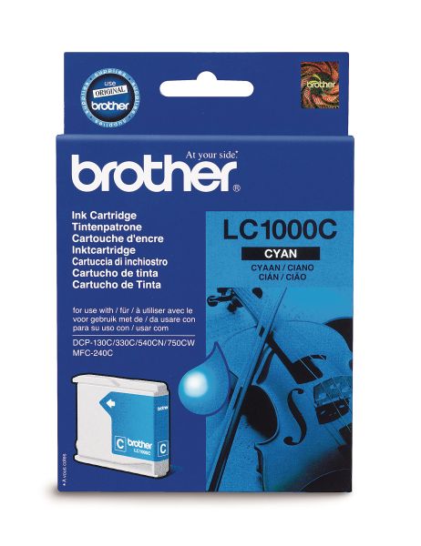 BROTHER Tintenpatrone cyan LC-1000C DCP-130C/MFC-240C 400 Seiten