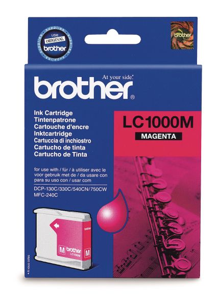 BROTHER Tintenpatrone magenta LC-1000M DCP-130C/MFC-240C 400 Seiten