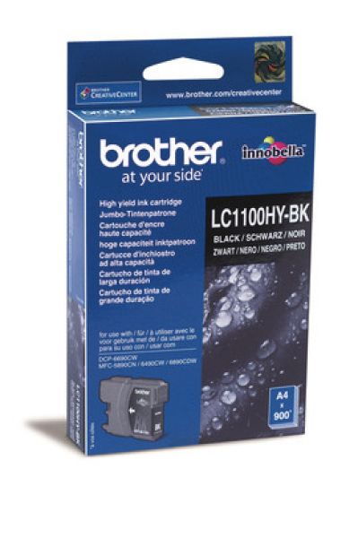 BROTHER Tintenpatrone HY schwarz LC-1100HYBK MFC-6490CW 900 Seiten