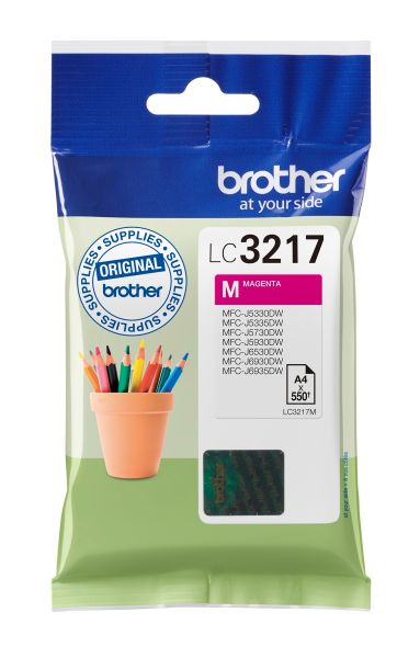 BROTHER Tintenpatrone magenta LC-3217M MFC-J6530DW 550 Seiten