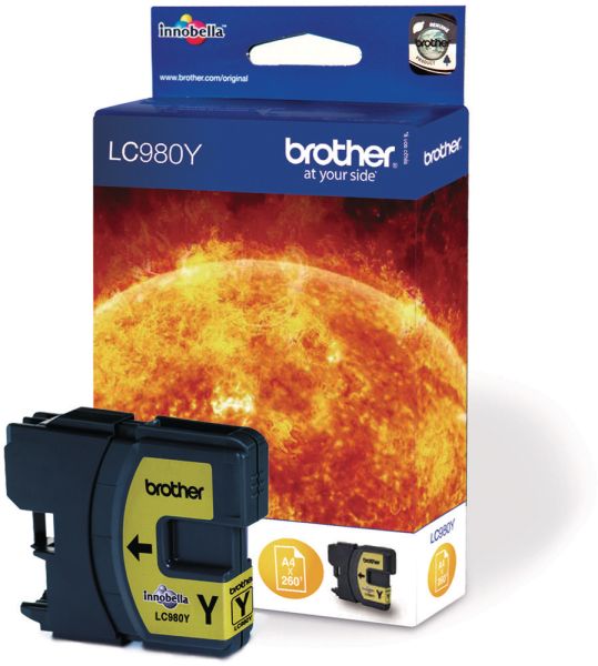 BROTHER Tintenpatrone yellow LC-980Y DCP-165C 260 Seiten