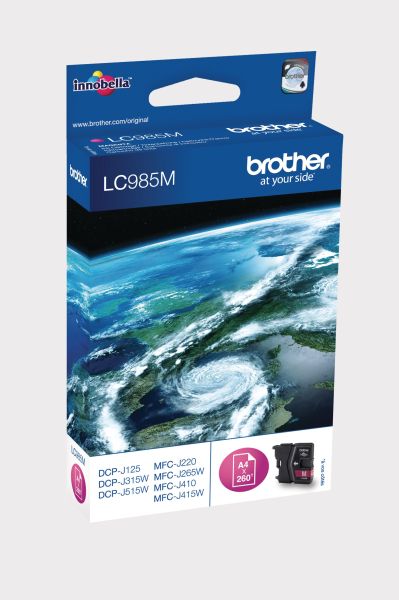 BROTHER Tintenpatrone magenta LC-985M DCP-J315W 260 Seiten