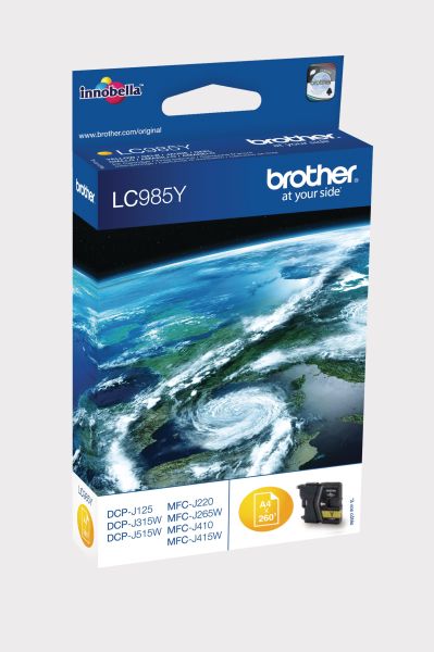 BROTHER Tintenpatrone yellow LC-985Y DCP-J315W 260 Seiten