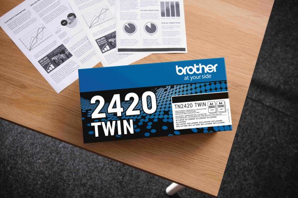 BROTHER Toner Twin Pack schwarz TN-2420TWIN HL-L2350/2370 2x3000 Seiten