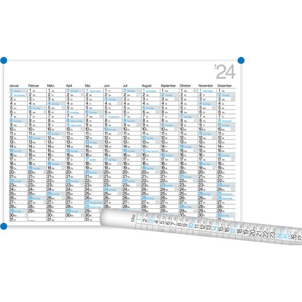 BÜHNER Ch Plakatkalender dt. 2024 K12-CH-B-FSC 98x68,5cm