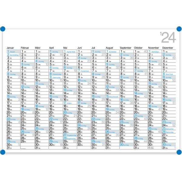 BÜHNER Ch Plakatkalender dt. 2024 K12-CH-B-FSC 98x68,5cm