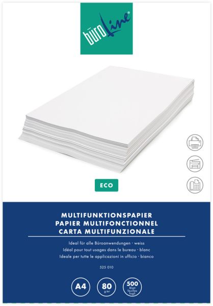 BÜROLINE Kopierpapier Eco A4 525010 80g, weiss 500 Blatt