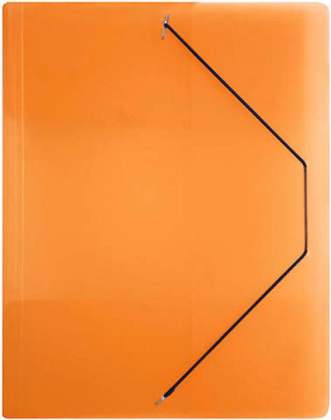 BÜROLINE Gummibandmappe A4 614530 orange, Kunststoff