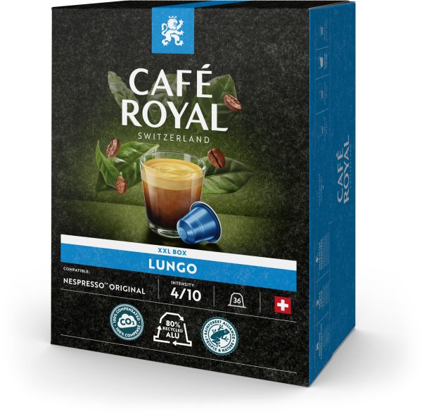 CAFE ROYAL Kaffeekapseln Alu 10165289 Lungo 36 Stk.