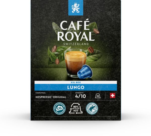 CAFE ROYAL Kaffeekapseln Alu 10165289 Lungo 36 Stk.