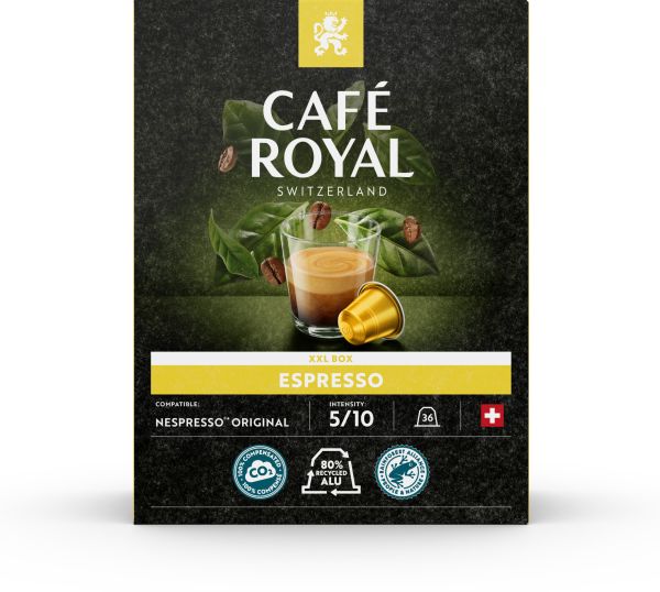 CAFE ROYAL Kaffeekapseln Alu 10165678 Espresso 36 Stk.