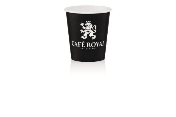 CAFE ROYAL Pappbecher 2dl 10167203 schwarz 50 Stk.