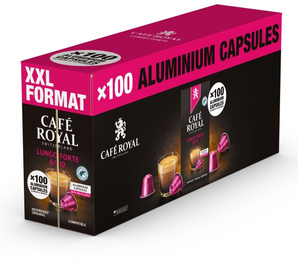 CAFE ROYAL Kaffeekapseln XXL 10184846 Lungo Forte 100 Stk.