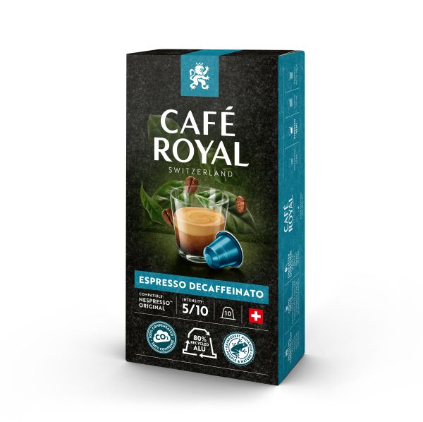 CAFE ROYAL Kaffeekapseln Alu 2001772 Decaffeinato Espresso 10 Stück