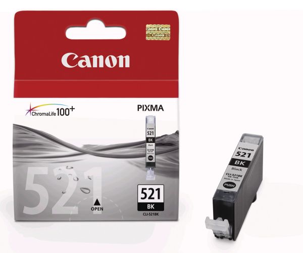 CANON Tintenpatrone schwarz CLI-521BK PIXMA MP 980 9ml