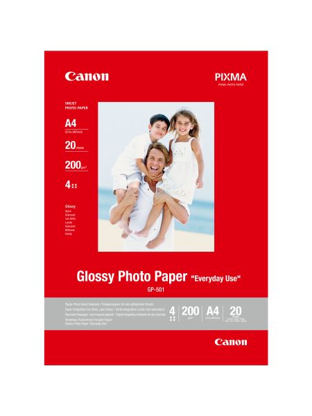 CANON Photo Paper glossy A4 GP501A4 InkJet, 200g 20 Blatt