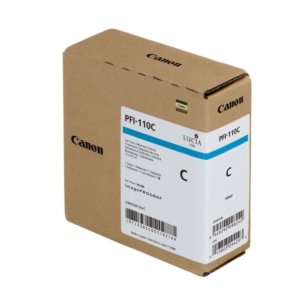 CANON Tintenpatrone cyan PFI110C iPF TX-2000/300O/4000 160ml