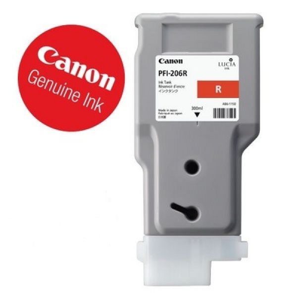 CANON Tintenpatrone red PFI206R iPF 6400/6450 300ml